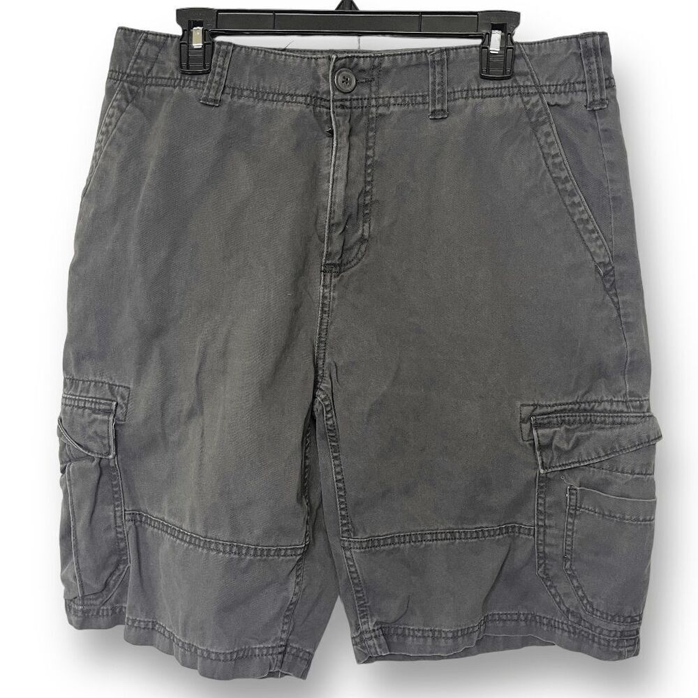 American‎ Rag Men's Denim Cargo Shorts Gray Size 33
